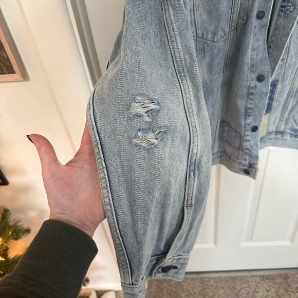 Men/Women Levi's Patchwork Denim Trucker Jacket Size 3XL - Picture 9 of 10